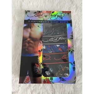 Ed Hardy Performance Boxer Briefs Men's 3 Pack Underwear Multicolor